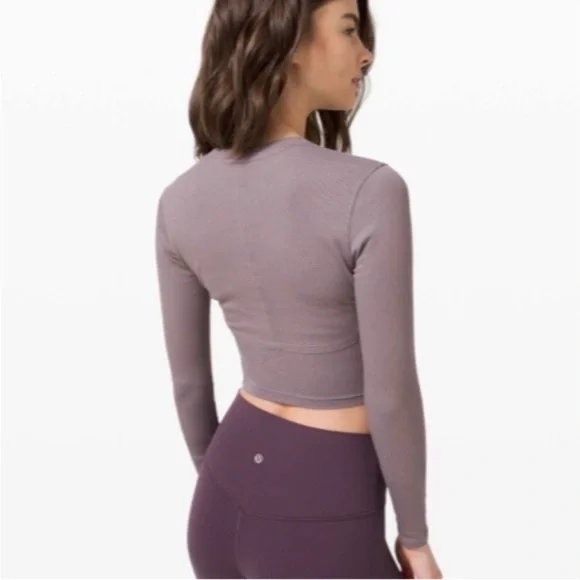 Lululemon Better Best Long Sleeve Lunar Rock Size 6 - Picture 2 of 9